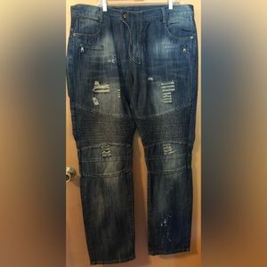 Slim straight jeans